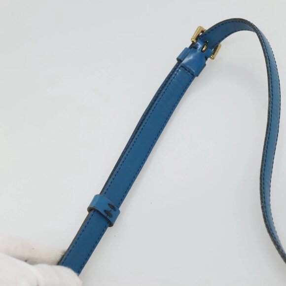 LOUIS VUITTON Epi June Feuille Shoulder Bag Blue M52155 LV Auth ti2813 - Picture 9 of 16